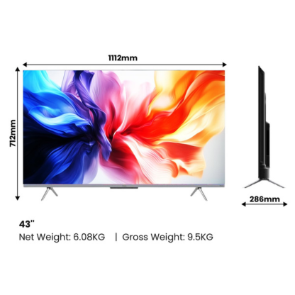 HAIER 43 INCHES 4K UHD SMART GOOGLE TV 43P7GT