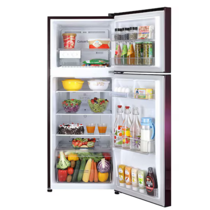 LG 240 LTR 2 STAR DOUBLE DOOR REFRIGERATOR GL-S292SRWY RED WATER LILY