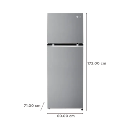 LG 343 LTR 2 STAR DOUBLE DOOR REFRIGERATOR GL-S382SUSY URBAN STEEL