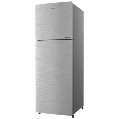 Haier 240 LTR 2 STAR FROST FREE DOUBLE DOOR REFRIGERATOR HRF-2902EBS-P BRUSHLINE SILVER
