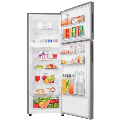 Haier 240 LTR 2 STAR FROST FREE DOUBLE DOOR REFRIGERATOR HRF-2902EBS-P BRUSHLINE SILVER