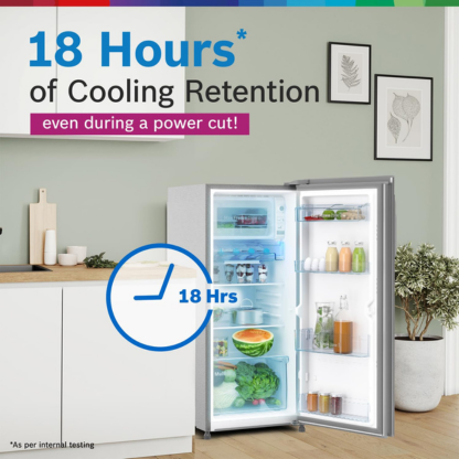 BOSCH 187 LTR 3 STAR DIRECT COOL REFRIGERATOR CST18S23NI FINE STEEL