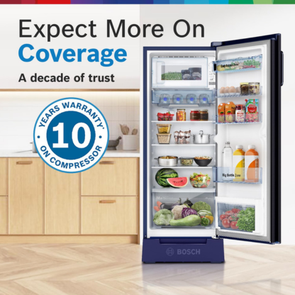 BOSCH 226 LTR 4 STAR DIRECT COOL REFRIGERATOR CST22U14PI DARK LAKE