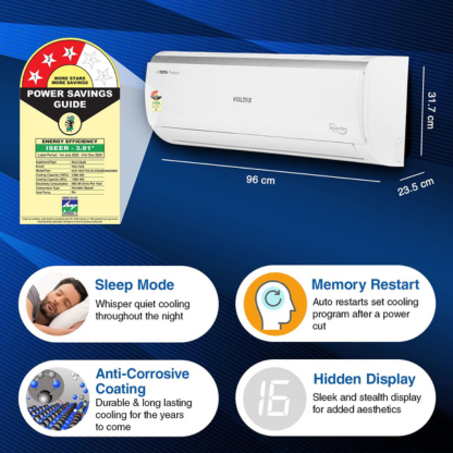 VOLTAS 1.5 TON 5 STAR INVERTER SPLIT AC S185V VECTRA ELITE