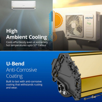 VOLTAS 1.5 TON 3 STAR INVERTER SPLIT AC S183V VECTRA ZEN GOLD