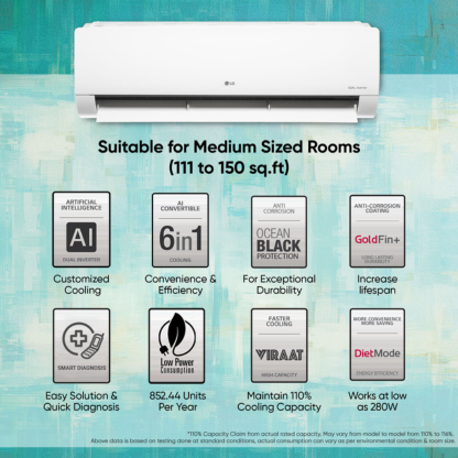 LG 1.5 TON 3 STAR INVERTER SPLIT AC US-Q19CNXE
