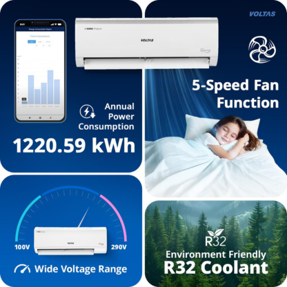 VOLTAS 2.0 TON 3 STAR INVERTER SPLIT AC S243V VECTRA ELITE