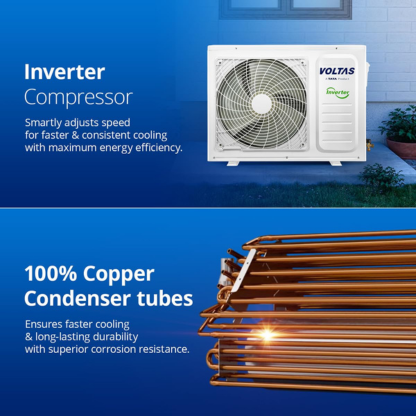 VOLTAS 2.0 TON 3 STAR INVERTER SPLIT AC S243V VECTRA ELITE